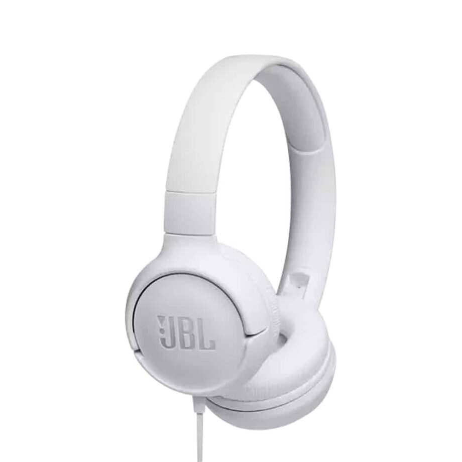 JBL Tune 500 Wired Headphones - White