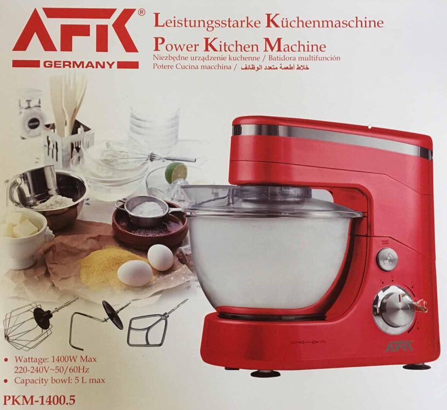 AFK GERMANY Power Kitchen Machine Food Processor 1400w Max