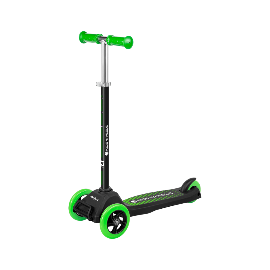 Three-wheeled scooter REBEL KIDS WHEELS GREEN