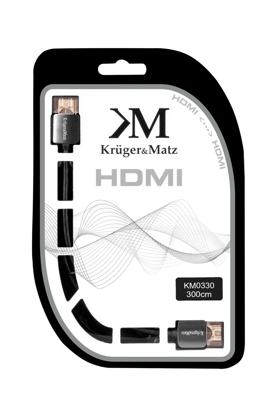 HDMI Cable - HDMI Plug-Plug (AA) 3.0m Kruger&Matz 4K