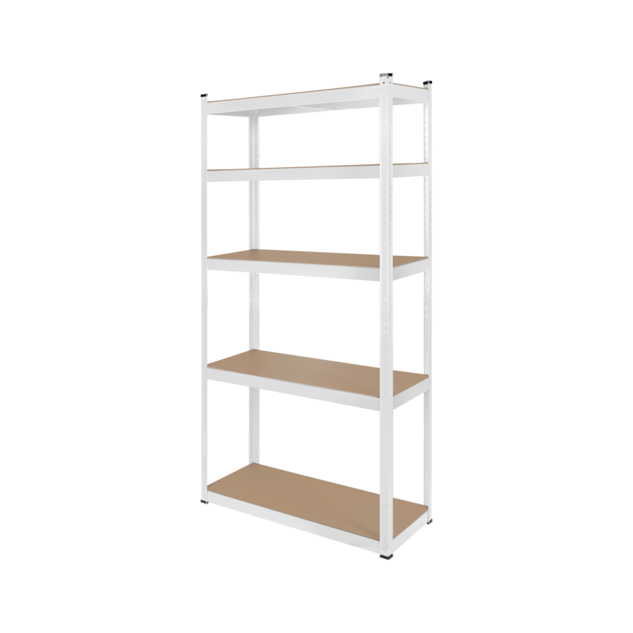 Metal storage rack 180x90x40 white Rebel