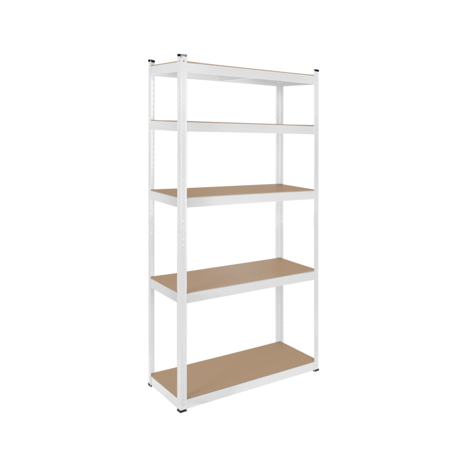 Metal storage rack 180x90x40 white Rebel