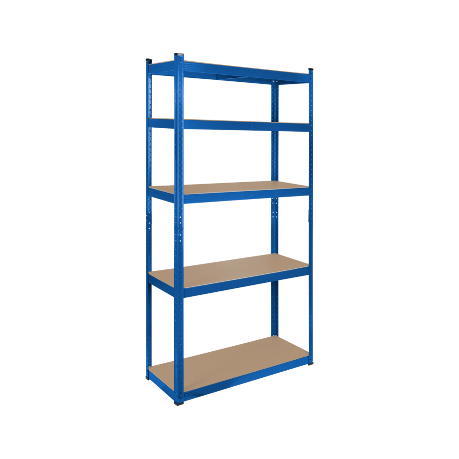 Metal warehouse shelf 180x90x40 blue Rebel