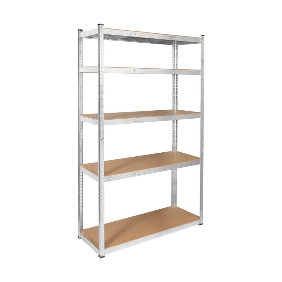 Metal storage rack 205x120x45 silver Rebel