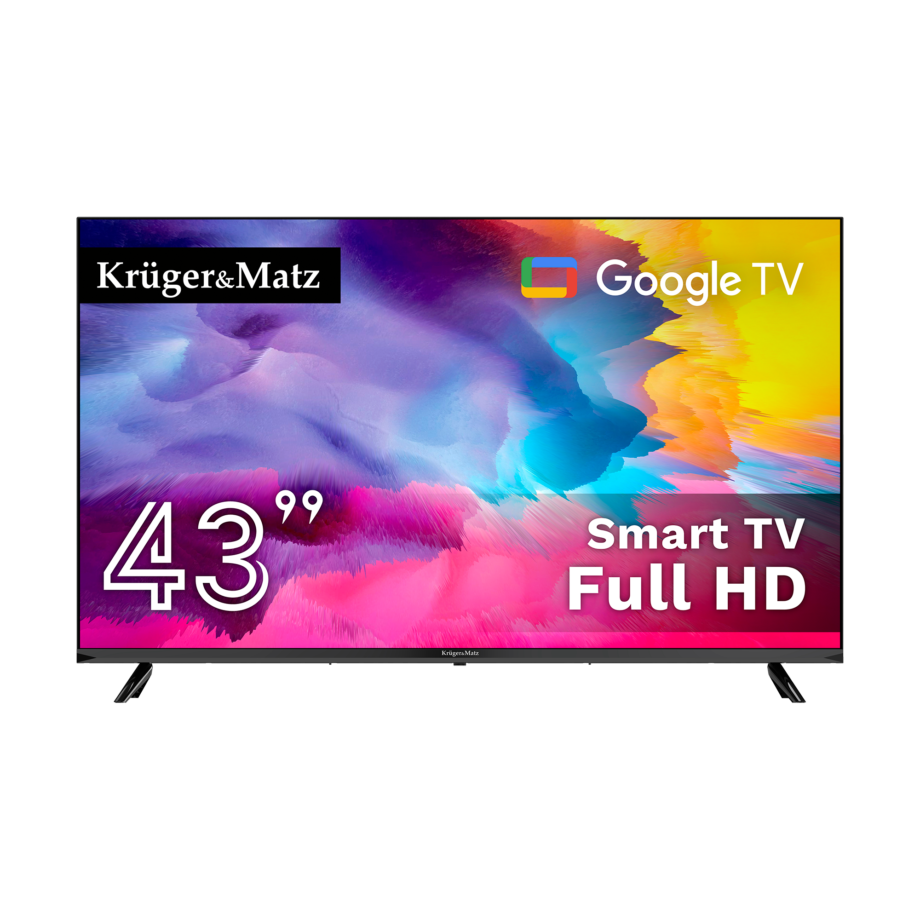 Kruger&Matz 43" FHD Google TV 5.0 DVB-T2/T/C H.265 HEVC TV