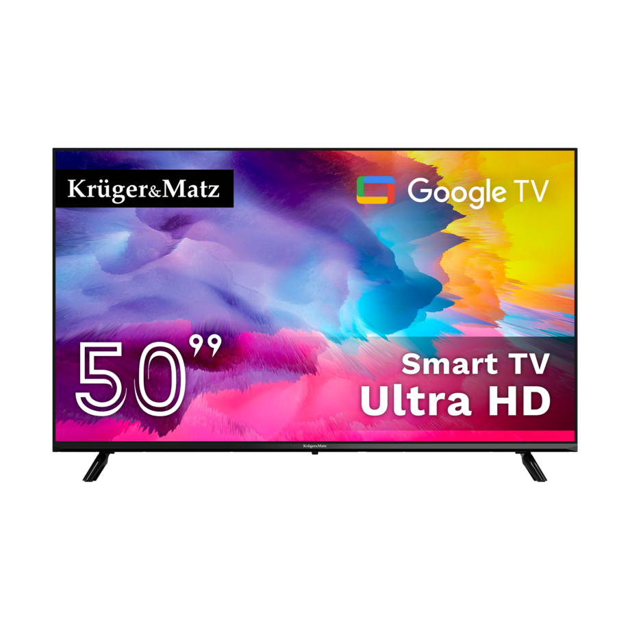 Kruger&Matz 50" UHD Google TV DVB-T2/T/C H.265 HEVC TV