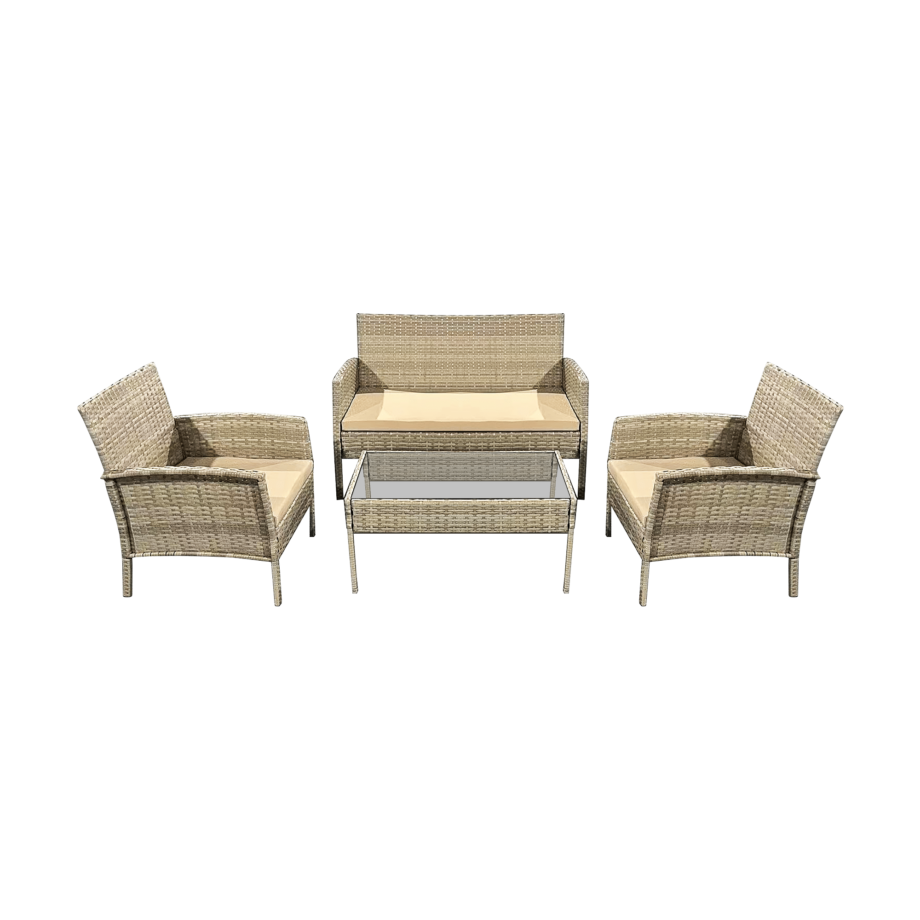 TEESA MIA light beige garden furniture set