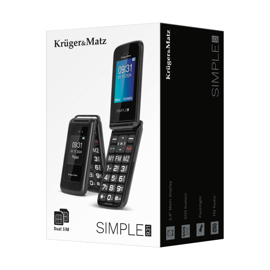 GSM phone for seniors Kruger&Matz Simple 931 4G KM0931