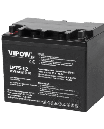 VIPOW 12V 75Ah Gel Battery BAT0224
