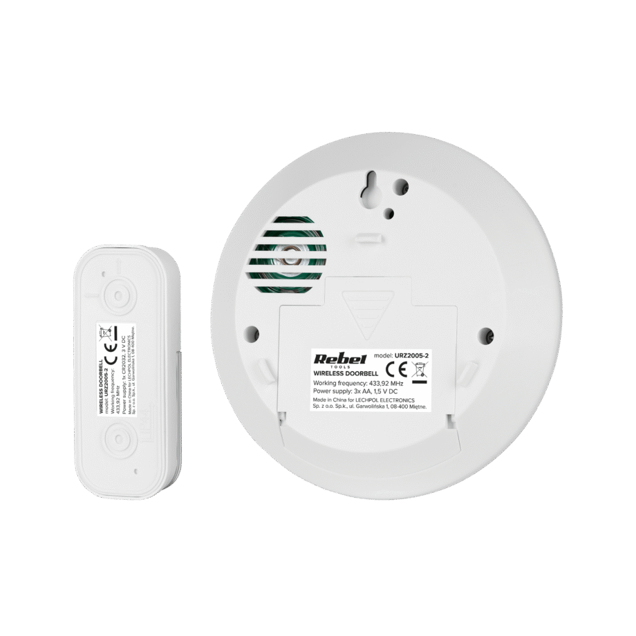 Rebel Wireless Doorbell - Round URZ2005-2