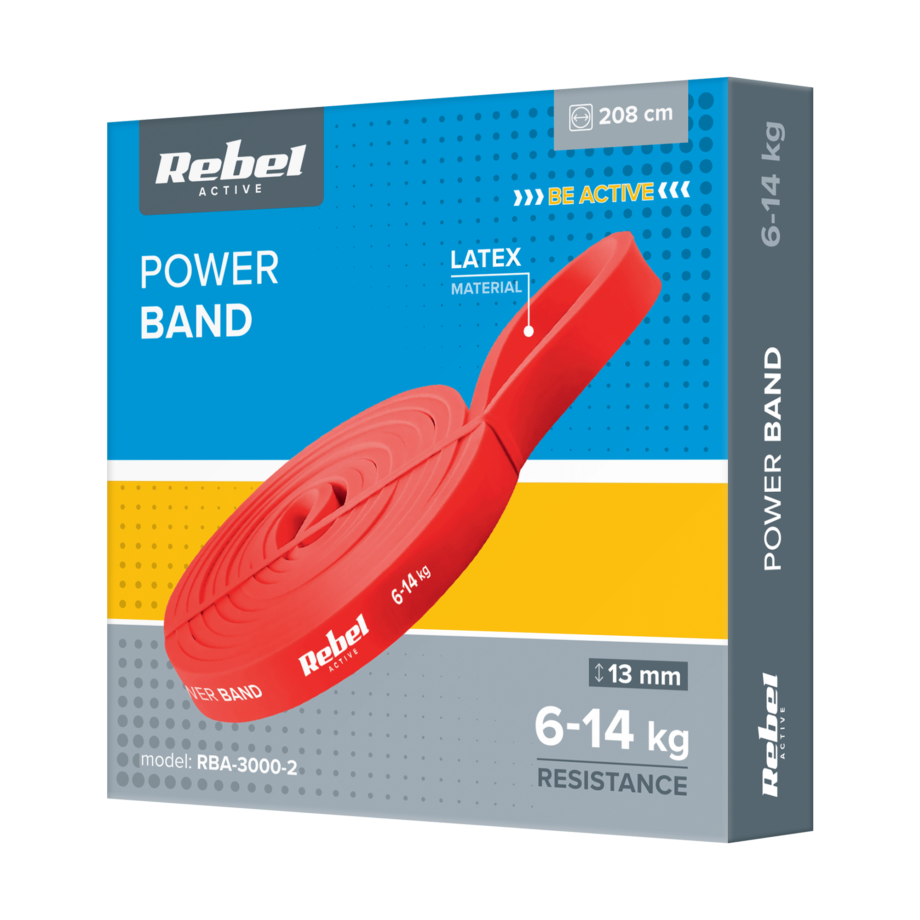 Latex exercise band - Power Band PL-2 RBA-3000-2