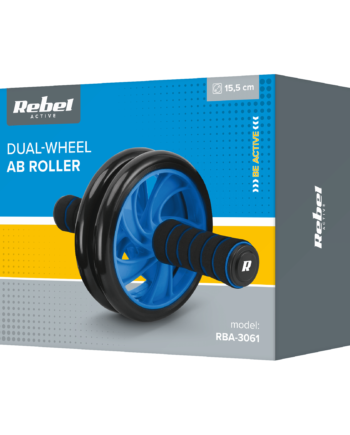 Double wheel, abdominal muscle roller AB Wheel AB-2 RBA-3061