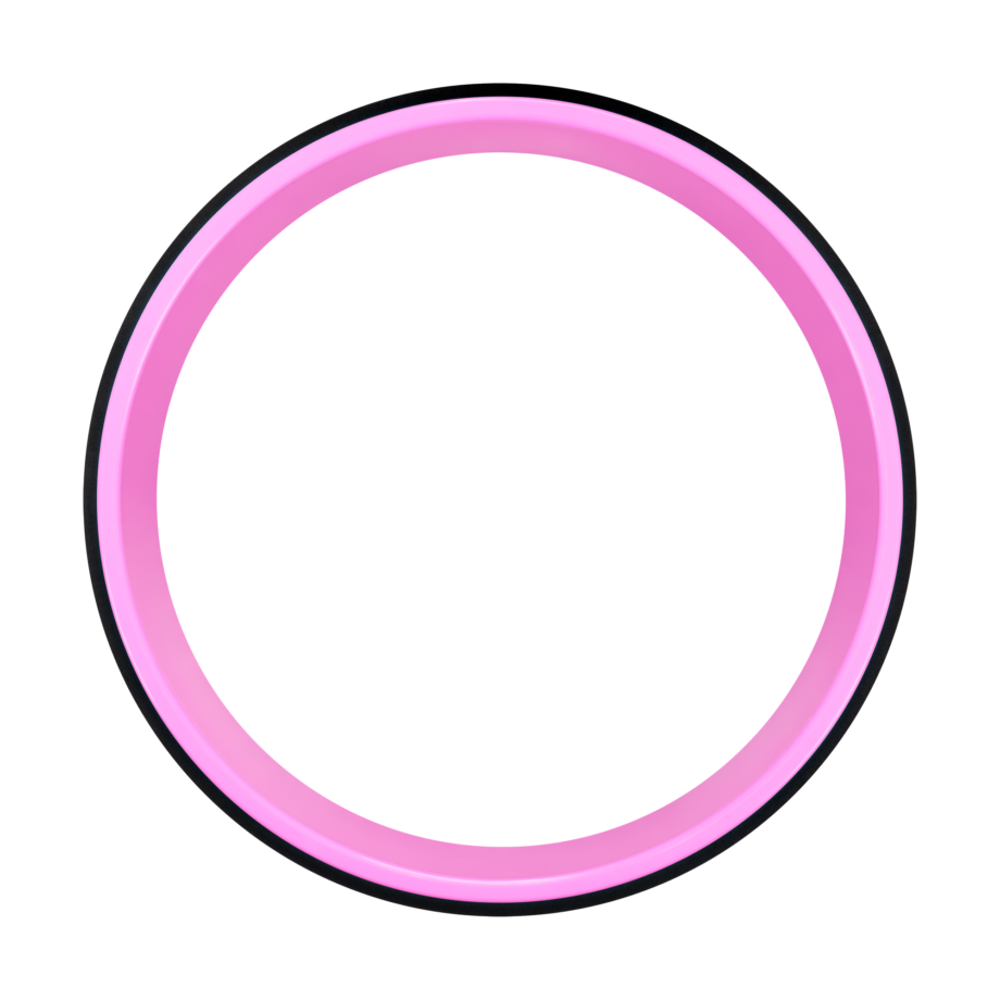 Dharma Yoga Wheel, Black & Purple RBA-3062-PU