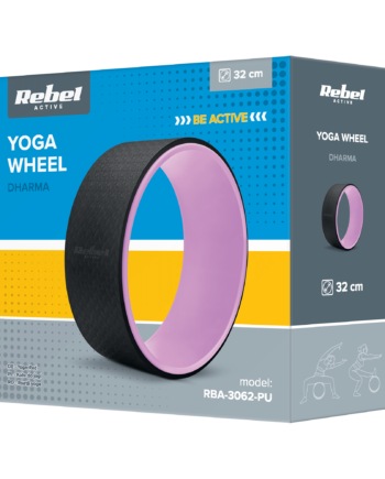 Dharma Yoga Wheel, Black & Purple RBA-3062-PU