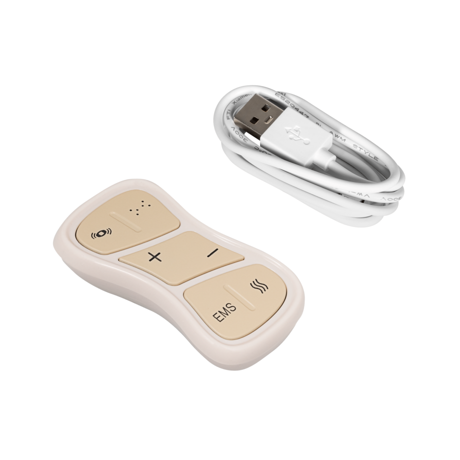 Abdominal muscle massage/stimulation belt, heating, wireless+remote control. RBA-6008
