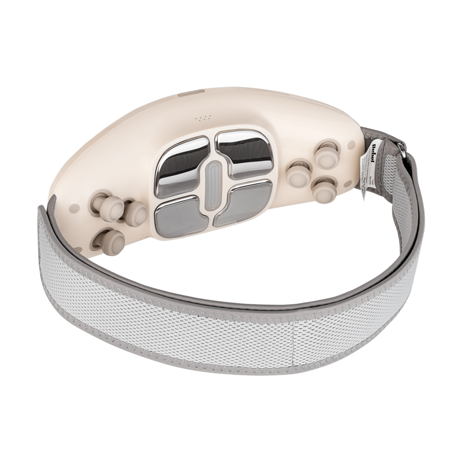 Abdominal muscle massage/stimulation belt, heating, wireless+remote control. RBA-6008