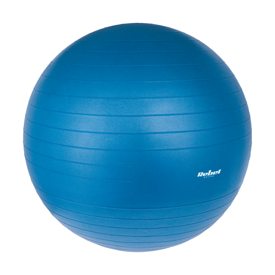 Rehabilitation gymnastic ball 65cm with hand pump, blue RBA-3101-BL