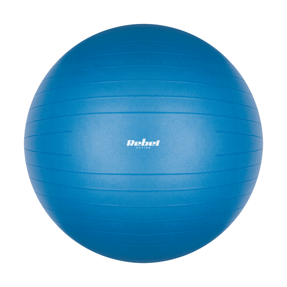 Rehabilitation gymnastic ball 65cm with hand pump, blue RBA-3101-BL