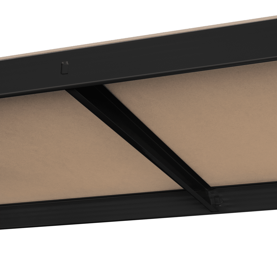 Metal warehouse shelf 180x90x40 black Rebel RB-1251B