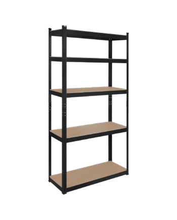 Metal warehouse shelf 180x90x40 black Rebel RB-1251B