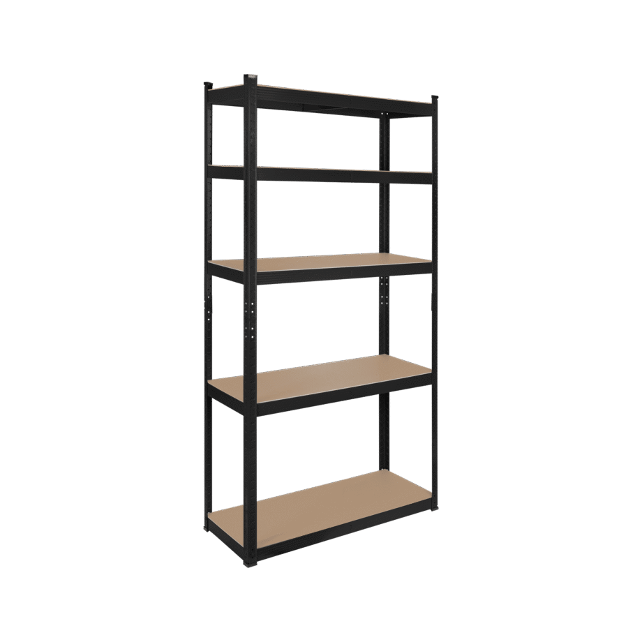 Metal warehouse shelf 180x90x40 black Rebel RB-1251B