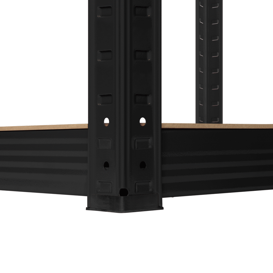 Metal warehouse shelf 180x90x40 black Rebel RB-1251B