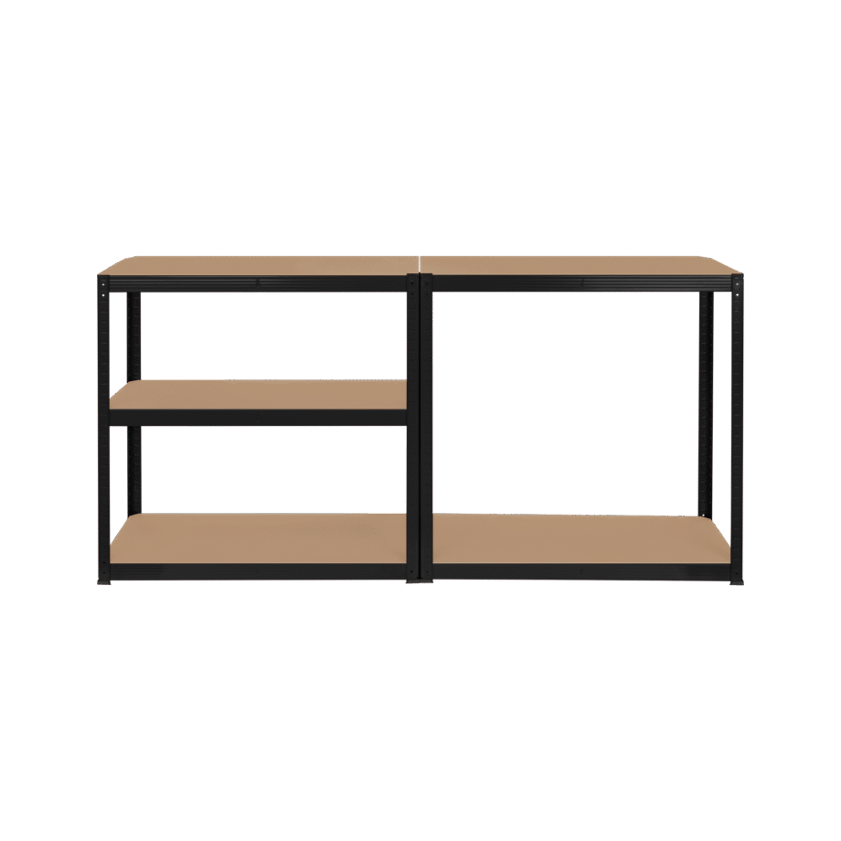 Metal warehouse shelf 180x90x40 black Rebel RB-1251B