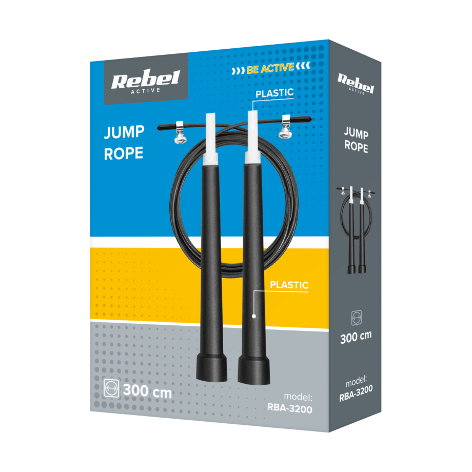 Plastic Boxing Skipping Rope with Plastic Bearing RBA-3200