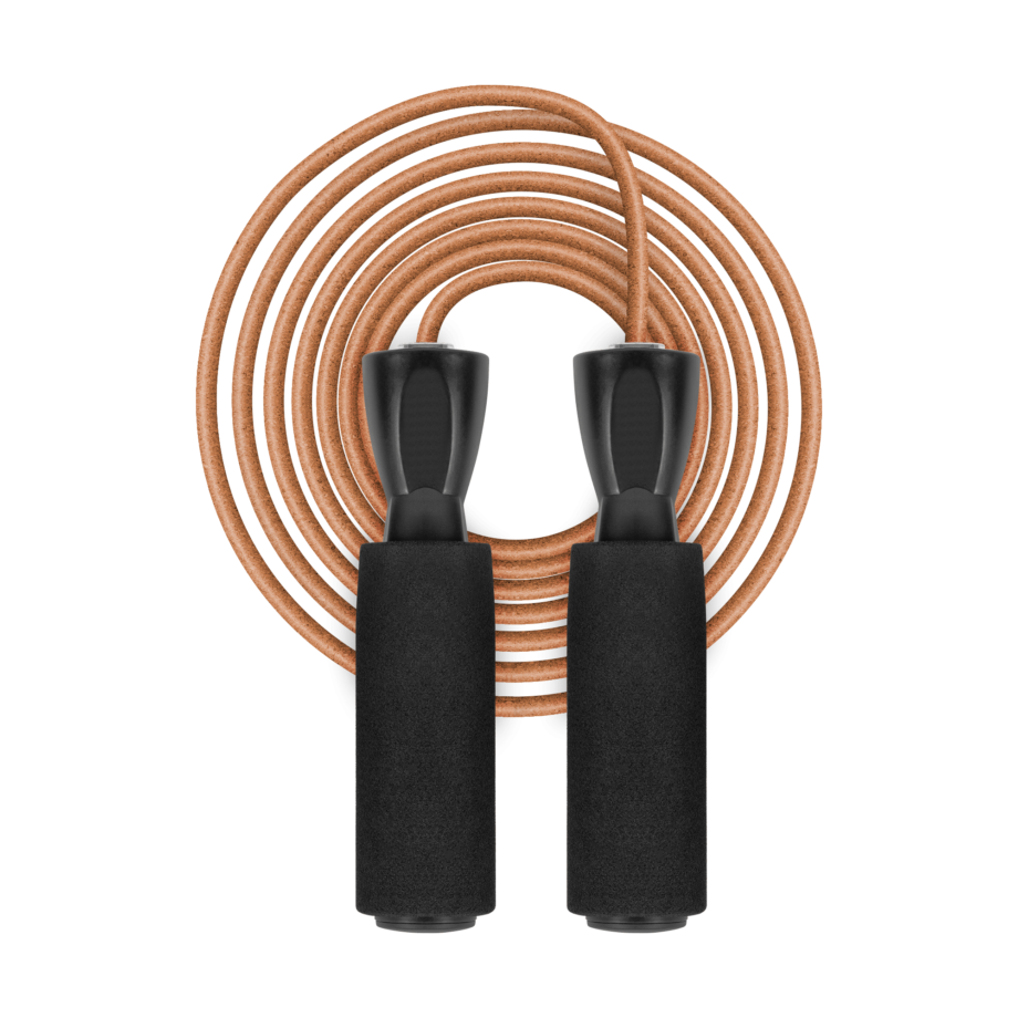 Leather Boxing Skipping Rope with Foam Handle and Metal Bearing RBA-3204