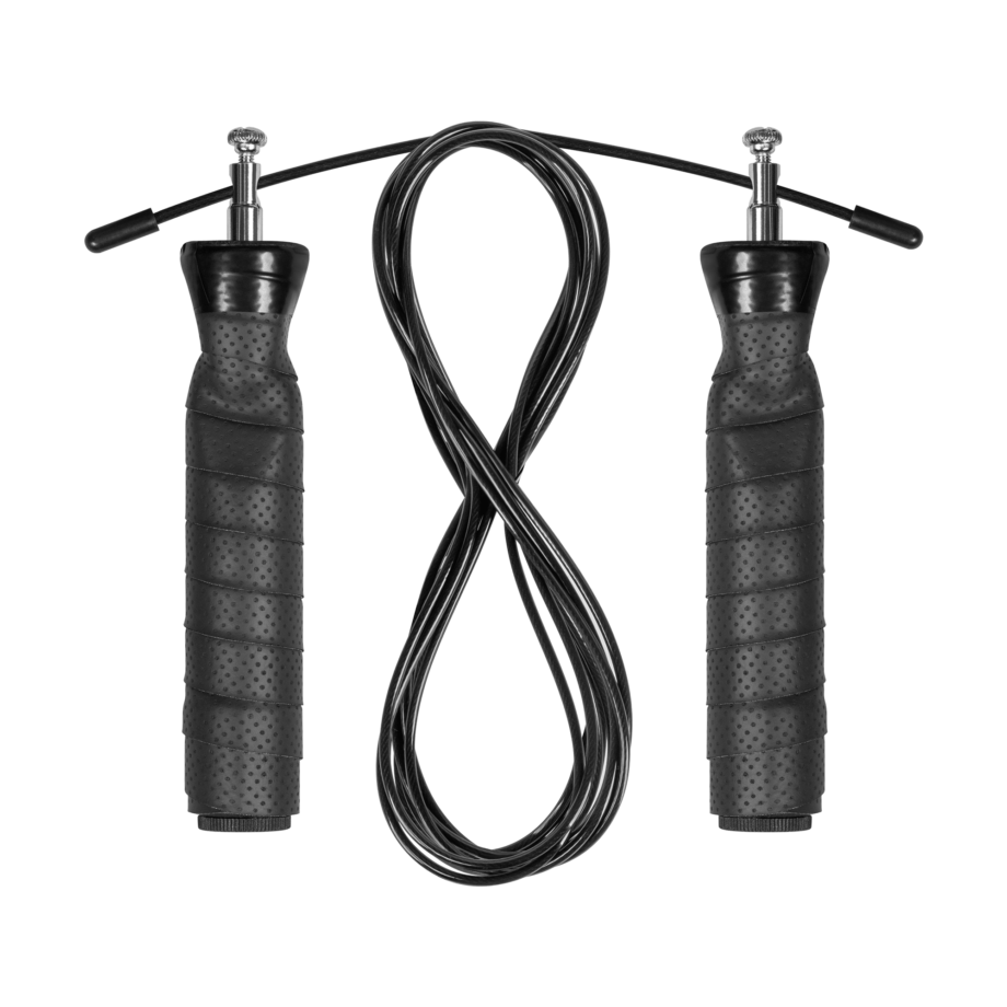 Adjustable boxing rope with a rubber handle RBA-3203