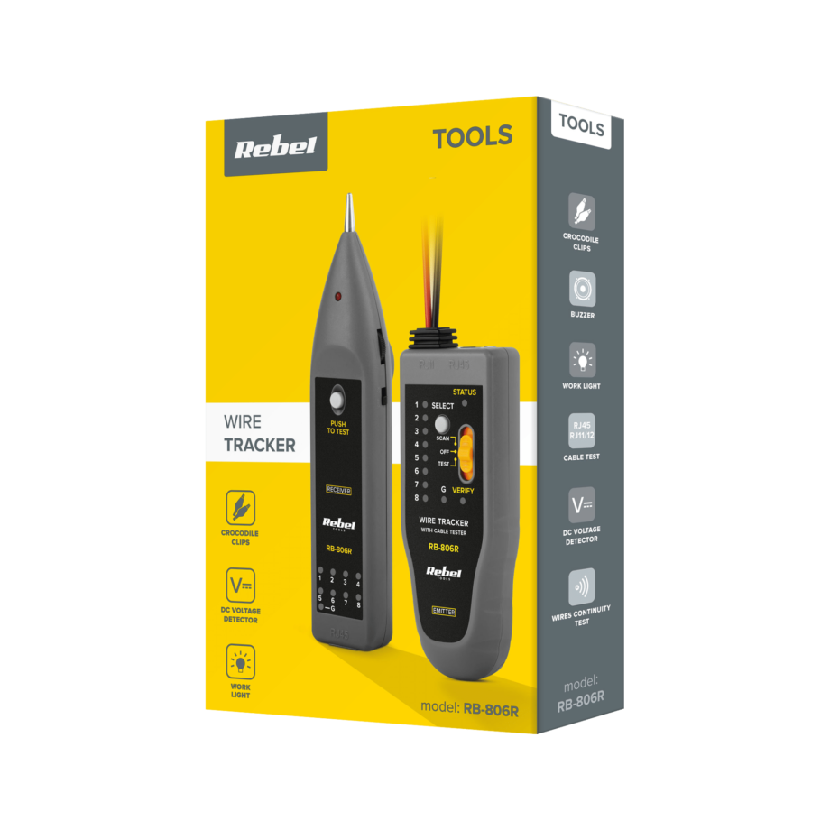 Telephone Line Tester (Pair Finder Cable) REBEL RB-806R