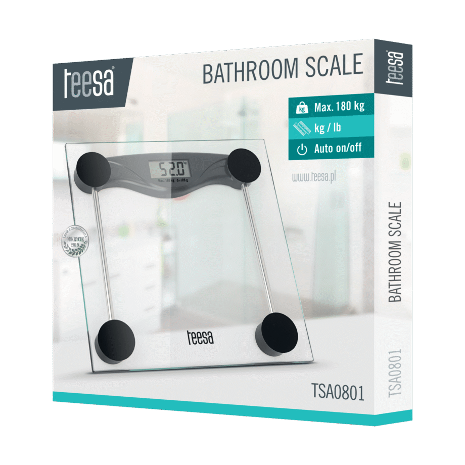 Glass bathroom scales TSA0801