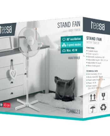 Teesa pedestal fan with timer TSA8021