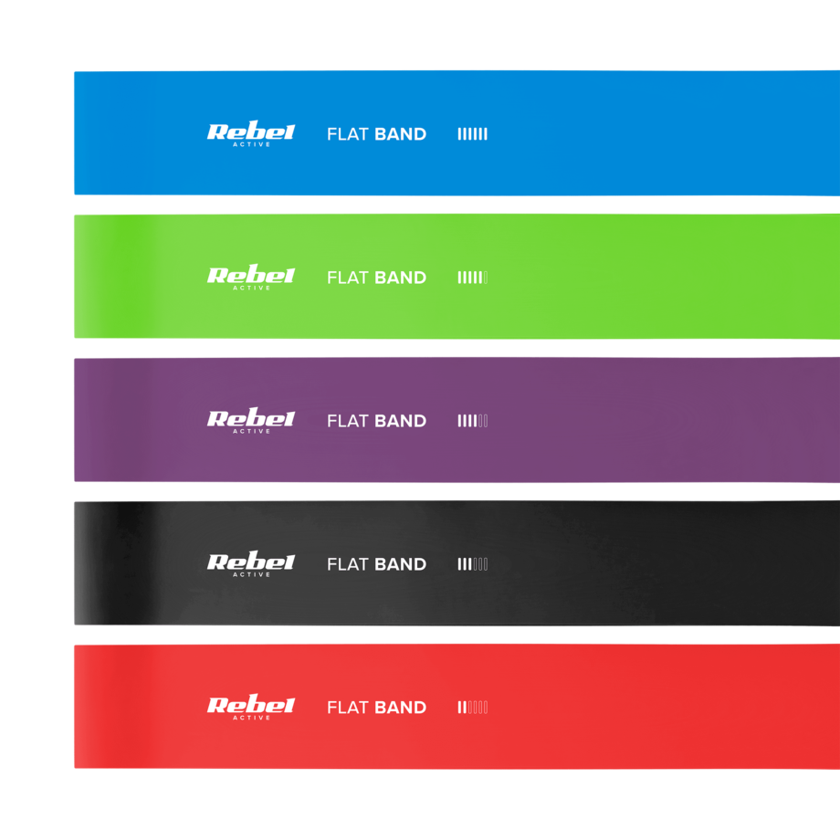 TPE Exercise Bands Set 2m - Flat Band RBA-3004