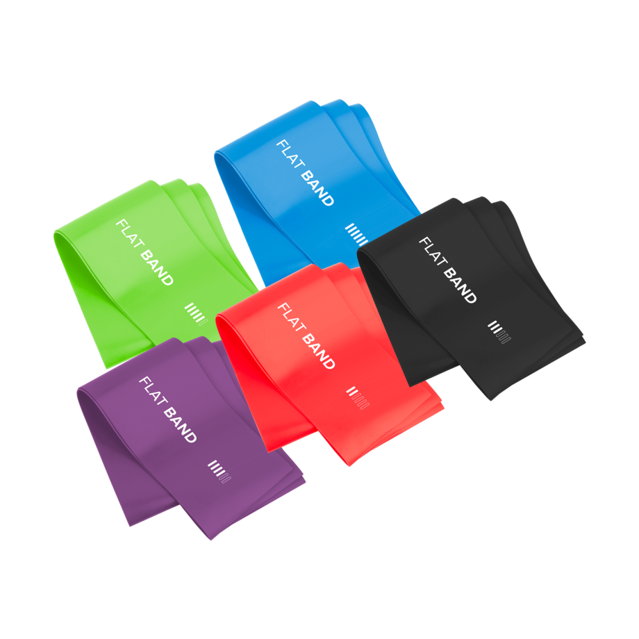 TPE Exercise Bands Set 2m - Flat Band RBA-3004