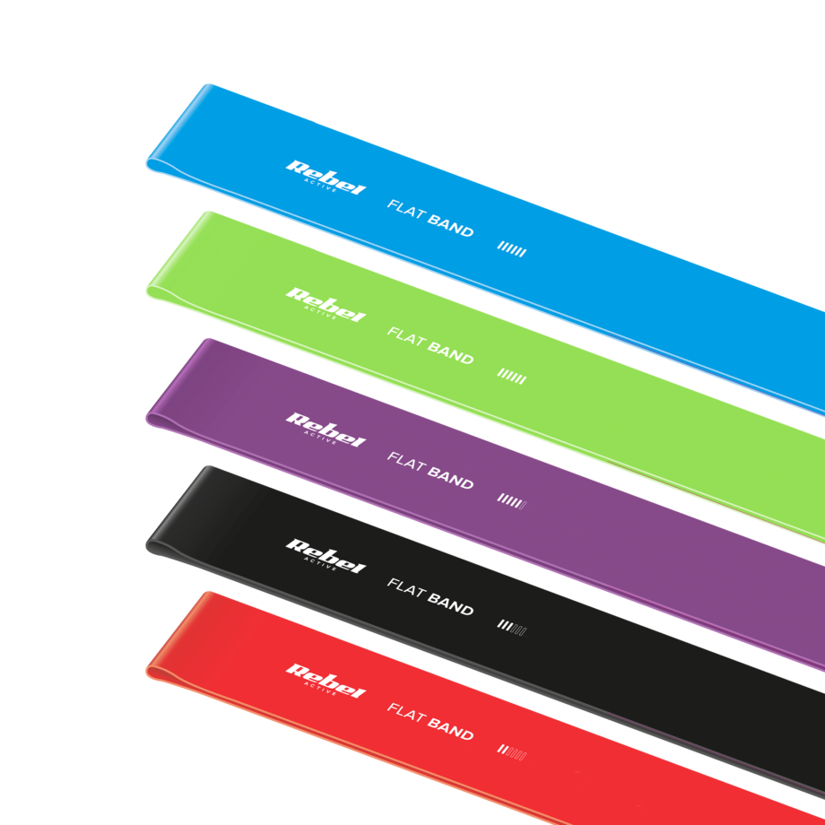 TPE Exercise Bands Set 2m - Flat Band RBA-3004