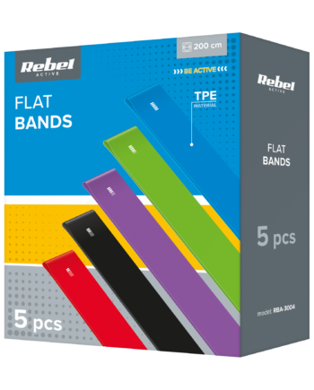 TPE Exercise Bands Set 2m - Flat Band RBA-3004