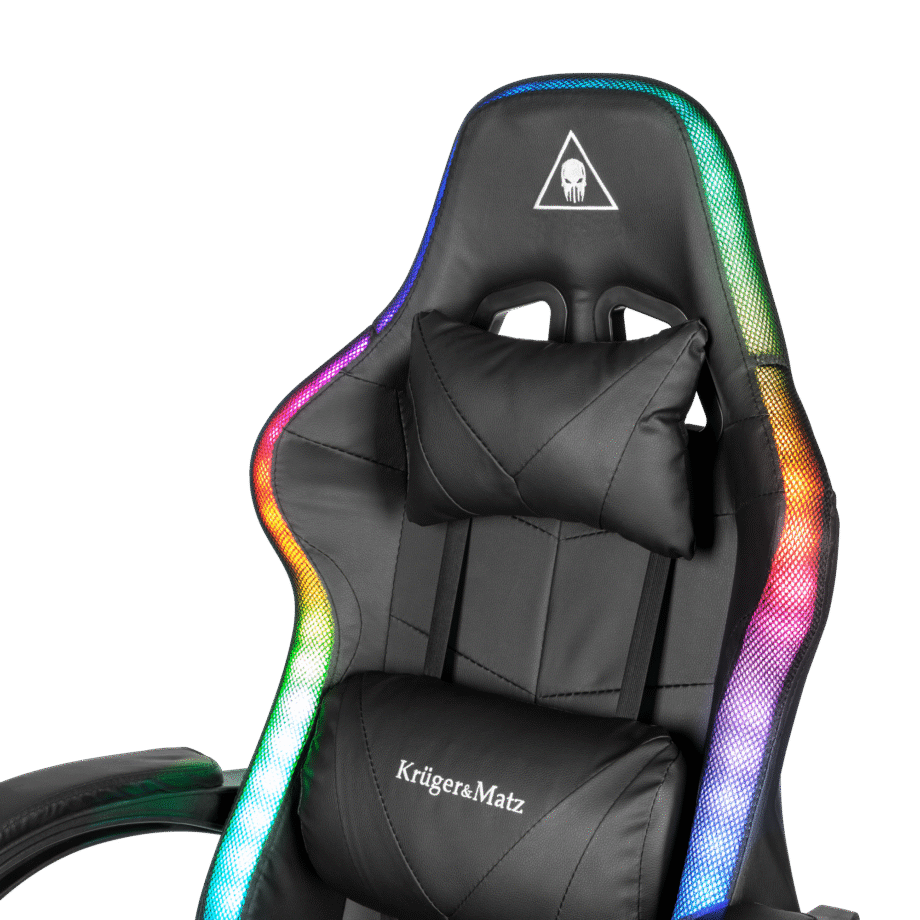 Gaming Chair Kruger&Matz GX-150 Black LED KM0790-BLED