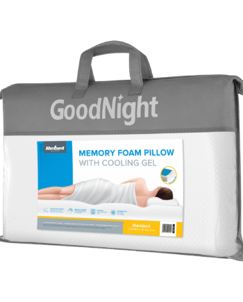Profiled orthopedic pillow made of memory foam with cooling gel, REBEL ACTIVE RBA-6001