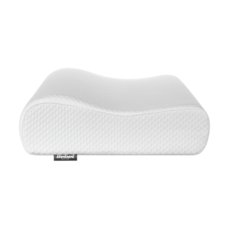 Profiled orthopedic pillow made of memory foam with cooling gel, REBEL ACTIVE RBA-6001