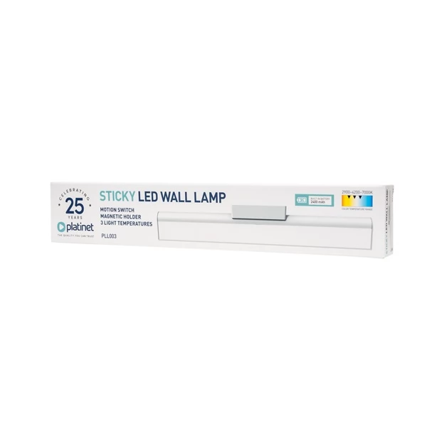 PLATINET PLL003 Magnetic LED mural light motion-sensing 3W white