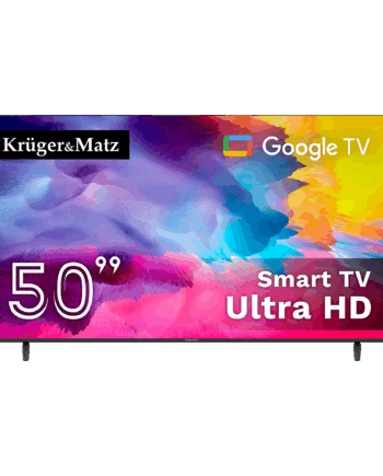 Television Kruger&Matz 50" UHD Google TV 5.0 DVB-T2/T/C H.265 HEVC