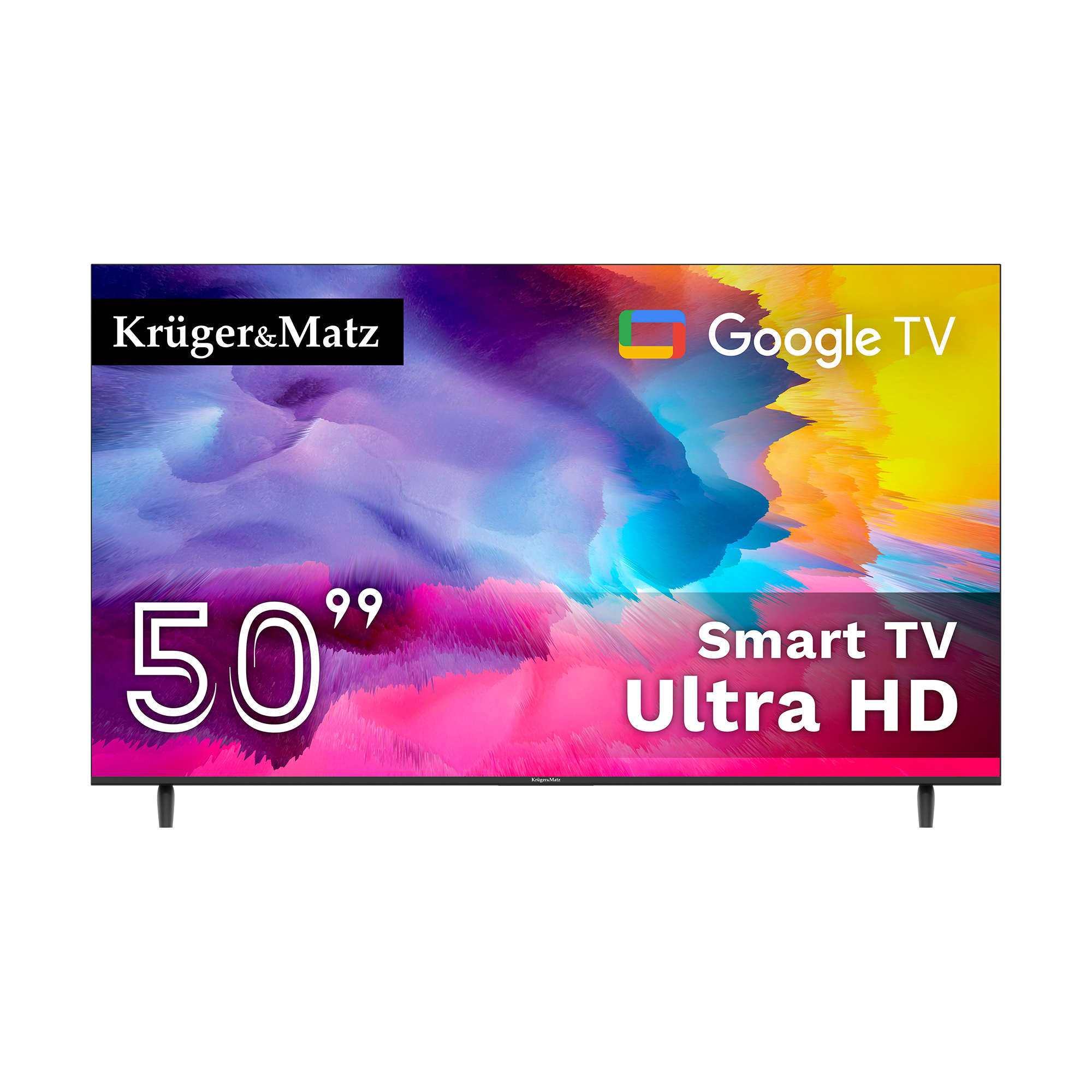 Television Kruger&Matz 50" UHD Google TV 5.0 DVB-T2/T/C H.265 HEVC