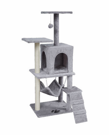 Cat scratcher 50x40x125 cm, grey, REBEL ANIMALS