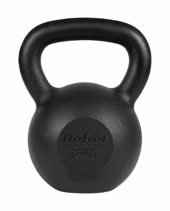Cast iron kettlebell 26kg, REBEL ACTIVE