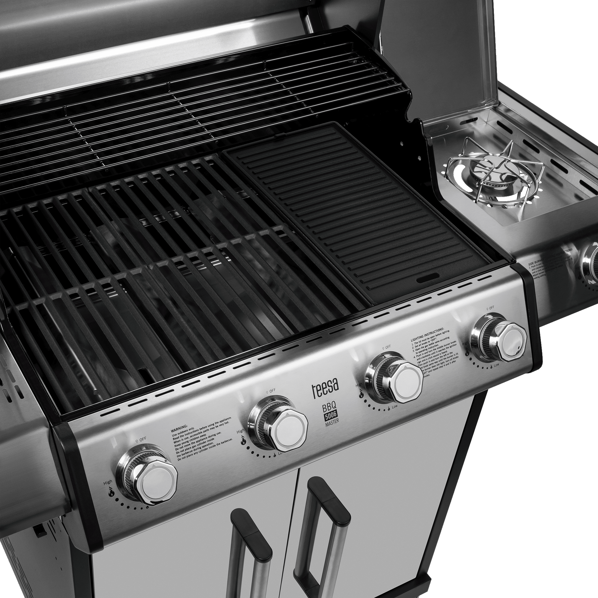 Grate - cast iron plate for grilling TSA0250