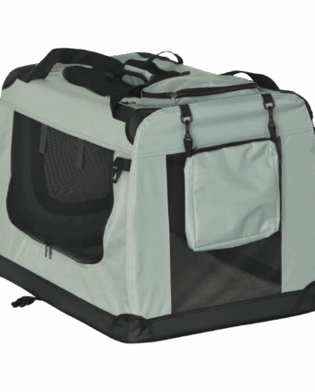 Transporter, foldable transport bag, size XXL 90x61x65 cm, grey, REBEL ANIMALS