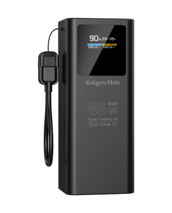 PowerBank Kruger&Matz 20000 mAh Li-ion 65W with QC and PD function