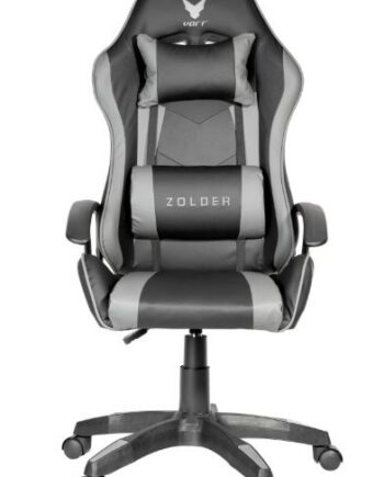 VARR GAMING CHAIR ZOLDER GAS LIFT TWO PILLOWS GREY+BLACK