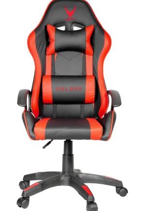 VARR GAMING CHAIR ZOLDER GAS LIFT TWO PILLOWS RED+BLACK
